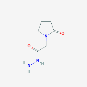 molecular formula C6H11N3O2 B055707 2-(2-氧代吡咯烷-1-基)乙酰肼 CAS No. 59776-89-5