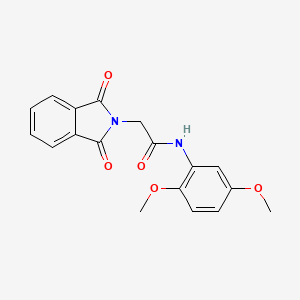 molecular formula C18H16N2O5 B5570808 N-(2,5-二甲氧基苯基)-2-(1,3-二氧代-1,3-二氢-2H-异吲哚-2-基)乙酰胺 