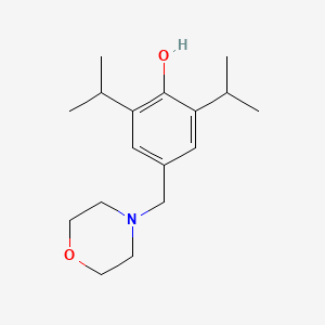 molecular formula C17H27NO2 B5570933 2,6-二异丙基-4-(4-吗啉基甲基)苯酚 CAS No. 347381-86-6