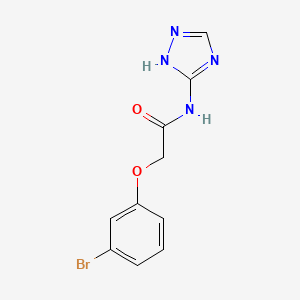 molecular formula C10H9BrN4O2 B5570943 2-(3-bromophenoxy)-N-4H-1,2,4-triazol-3-ylacetamide 