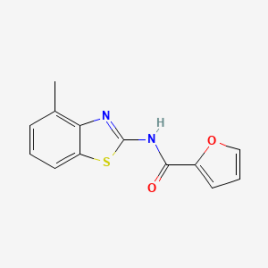 molecular formula C13H10N2O2S B5570992 N-(4-methyl-1,3-benzothiazol-2-yl)-2-furamide 