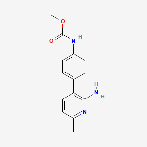 methyl [4-(2-amino-6-methylpyridin-3-yl)phenyl]carbamate