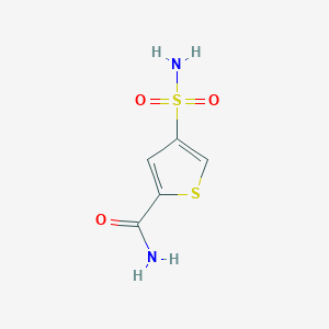 molecular formula C5H6N2O3S2 B5571090 4-(氨基磺酰基)-2-噻吩甲酰胺 