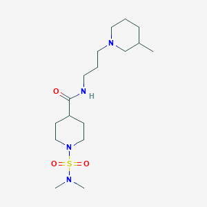 1-[(dimethylamino)sulfonyl]-N-[3-(3-methyl-1-piperidinyl)propyl]-4-piperidinecarboxamide