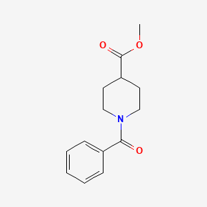 molecular formula C14H17NO3 B5571129 methyl 1-benzoyl-4-piperidinecarboxylate 