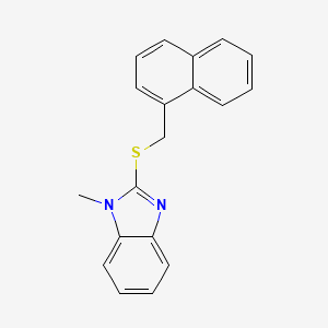 1-methyl-2-[(1-naphthylmethyl)thio]-1H-benzimidazole