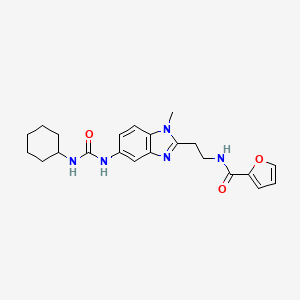 N-[2-(5-{[(cyclohexylamino)carbonyl]amino}-1-methyl-1H-benzimidazol-2-yl)ethyl]-2-furamide