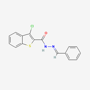 N'-benzylidene-3-chloro-1-benzothiophene-2-carbohydrazide