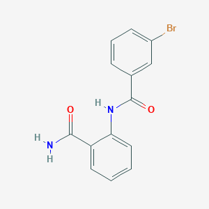 molecular formula C14H11BrN2O2 B5571188 2-[(3-溴苯甲酰)氨基]苯甲酰胺 