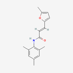 molecular formula C17H19NO2 B5571284 N-间甲苯基-3-(5-甲基-2-呋喃基)丙烯酰胺 