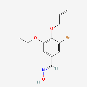 molecular formula C12H14BrNO3 B5571451 4-(烯丙氧基)-3-溴-5-乙氧基苯甲醛肟 