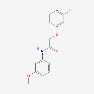 molecular formula C15H14ClNO3 B5571546 2-(3-chlorophenoxy)-N-(3-methoxyphenyl)acetamide 