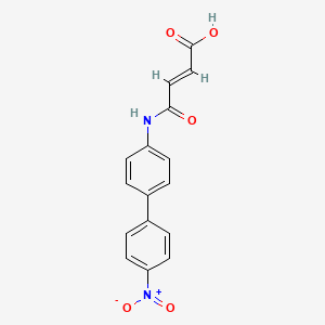 molecular formula C16H12N2O5 B5571569 4-[(4'-nitro-4-biphenylyl)amino]-4-oxo-2-butenoic acid 