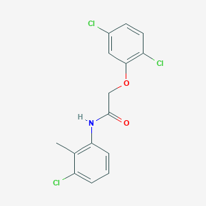 molecular formula C15H12Cl3NO2 B5571672 N-(3-氯-2-甲基苯基)-2-(2,5-二氯苯氧基)乙酰胺 
