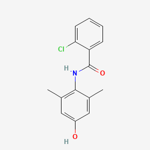 molecular formula C15H14ClNO2 B5571747 2-chloro-N-(4-hydroxy-2,6-dimethylphenyl)benzamide 
