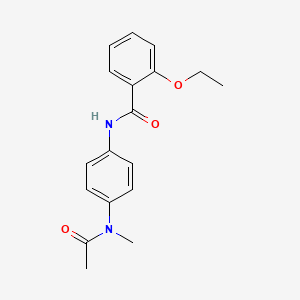 molecular formula C18H20N2O3 B5571749 N-{4-[乙酰(甲基)氨基]苯基}-2-乙氧基苯甲酰胺 