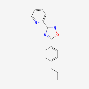 molecular formula C16H15N3O B5571773 2-[5-(4-propylphenyl)-1,2,4-oxadiazol-3-yl]pyridine 