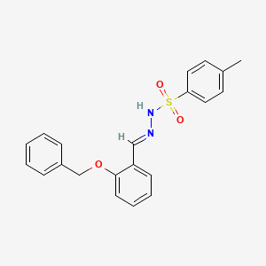 molecular formula C21H20N2O3S B5571787 N'-[2-(benzyloxy)benzylidene]-4-methylbenzenesulfonohydrazide CAS No. 194418-17-2