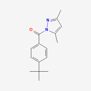 molecular formula C16H20N2O B5571867 1-(4-tert-butylbenzoyl)-3,5-dimethyl-1H-pyrazole 