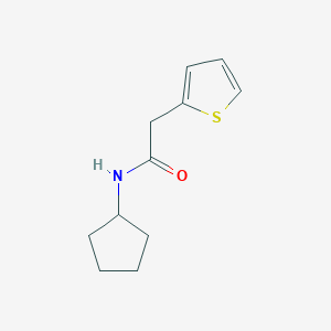 molecular formula C11H15NOS B5571868 N-cyclopentyl-2-(2-thienyl)acetamide 