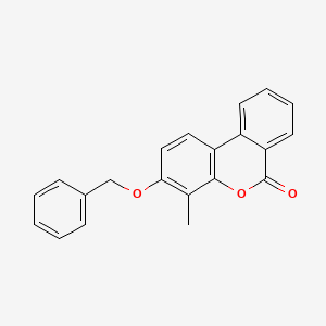 molecular formula C21H16O3 B5571891 3-(benzyloxy)-4-methyl-6H-benzo[c]chromen-6-one 