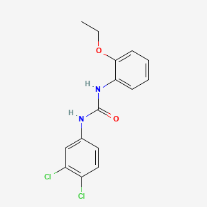 molecular formula C15H14Cl2N2O2 B5571916 N-(3,4-dichlorophenyl)-N'-(2-ethoxyphenyl)urea 