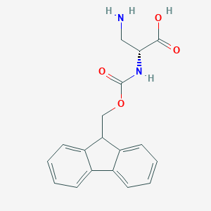 molecular formula C18H18N2O4 B557194 (R)-2-((((9H-Fluoren-9-yl)methoxy)carbonyl)amino)-3-aminopropanoic acid CAS No. 251317-00-7