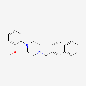 molecular formula C22H24N2O B5572013 1-(2-甲氧基苯基)-4-(2-萘甲基)哌嗪 