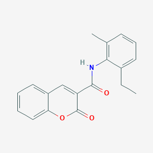 molecular formula C19H17NO3 B5572132 N-(2-ethyl-6-methylphenyl)-2-oxo-2H-chromene-3-carboxamide 