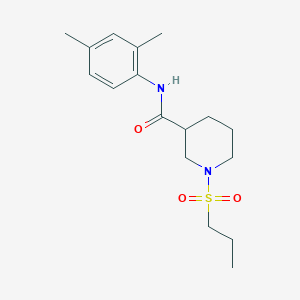 molecular formula C17H26N2O3S B5572169 N-(2,4-二甲苯基)-1-(丙磺酰基)-3-哌啶甲酰胺 