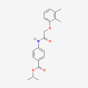 molecular formula C20H23NO4 B5572199 4-{[(2,3-二甲基苯氧基)乙酰基]氨基}苯甲酸异丙酯 