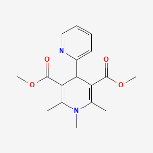 molecular formula C17H20N2O4 B5572214 1',2',6'-三甲基-1',4'-二氢-2,4'-联吡啶-3',5'-二甲酸二甲酯 