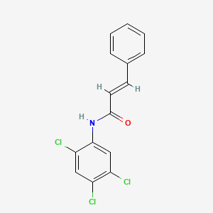 molecular formula C15H10Cl3NO B5572234 3-phenyl-N-(2,4,5-trichlorophenyl)acrylamide CAS No. 26080-07-9