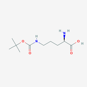 molecular formula C10H20N2O4 B557224 (R)-2-氨基-5-((叔丁氧羰基)氨基)戊酸 CAS No. 184576-63-4