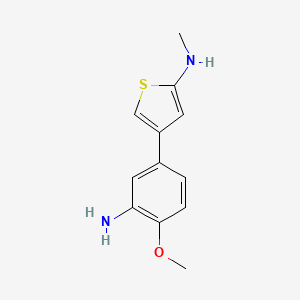 molecular formula C12H14N2OS B5572254 4-(3-氨基-4-甲氧基苯基)-N-甲基-2-噻吩胺 