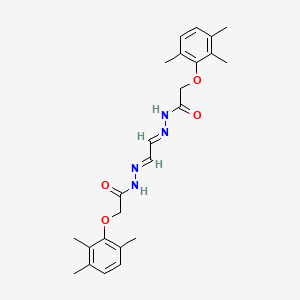 molecular formula C24H30N4O4 B5572314 N',N''-1,2-乙撑二烯双[2-(2,3,6-三甲基苯氧基)乙酰肼] 