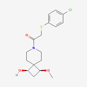 (1R*,3S*)-7-{[(4-chlorophenyl)thio]acetyl}-3-methoxy-7-azaspiro[3.5]nonan-1-ol