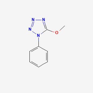 molecular formula C8H8N4O B5572349 5-methoxy-1-phenyl-1H-tetrazole 