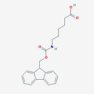 molecular formula C21H23NO4 B557235 6-((((9H-芴-9-基)甲氧基)羰基)氨基)己酸 CAS No. 88574-06-5
