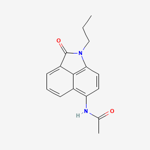 molecular formula C16H16N2O2 B5572439 N-(2-oxo-1-propyl-1,2-dihydrobenzo[cd]indol-6-yl)acetamide 