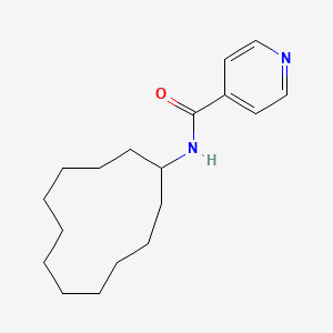 molecular formula C18H28N2O B5572451 N-cyclododecylisonicotinamide 