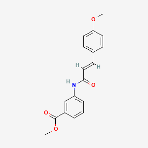 molecular formula C18H17NO4 B5572531 3-{[3-(4-甲氧基苯基)丙烯酰]氨基}苯甲酸甲酯 