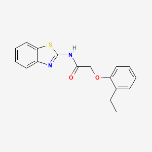 molecular formula C17H16N2O2S B5572644 N-1,3-benzothiazol-2-yl-2-(2-ethylphenoxy)acetamide 