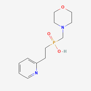 molecular formula C12H19N2O3P B5572700 (4-morpholinylmethyl)[2-(2-pyridinyl)ethyl]phosphinic acid 