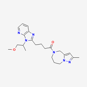 5-{4-[3-(2-methoxy-1-methylethyl)-3H-imidazo[4,5-b]pyridin-2-yl]butanoyl}-2-methyl-5,6,7,8-tetrahydro-4H-pyrazolo[1,5-a][1,4]diazepine