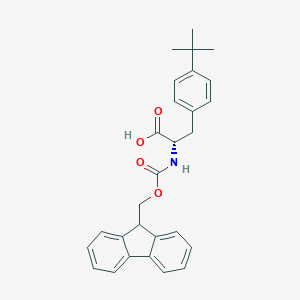 molecular formula C28H29NO4 B557282 (S)-2-((((9H-芴-9-基)甲氧基)羰基)氨基)-3-(4-(叔丁基)苯基)丙酸 CAS No. 213383-02-9