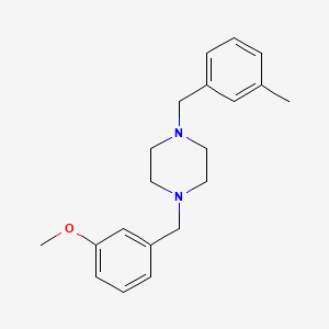 molecular formula C20H26N2O B5572829 1-(3-甲氧基苄基)-4-(3-甲基苄基)哌嗪 
