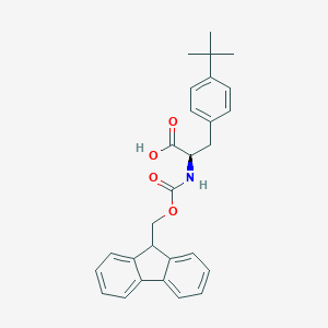 molecular formula C28H29NO4 B557283 (R)-2-((((9H-芴-9-基)甲氧基)羰基)氨基)-3-(4-(叔丁基)苯基)丙酸 CAS No. 252049-14-2