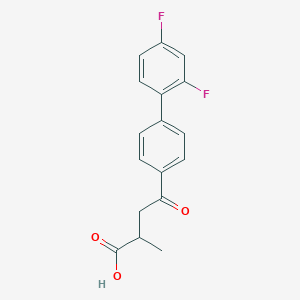 molecular formula C17H14F2O3 B055729 Flobufen CAS No. 112344-52-2