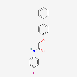 2-(4-biphenylyloxy)-N-(4-fluorophenyl)acetamide